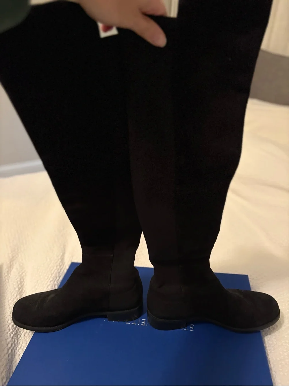 Stuart Weitzman Black 5050 suede Boots size 7M
